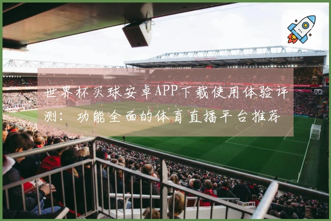 世界杯买球安卓APP下载使用体验评测：功能全面的体育直播平台推荐
